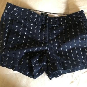 Anchor Print Shorts - Jcrew